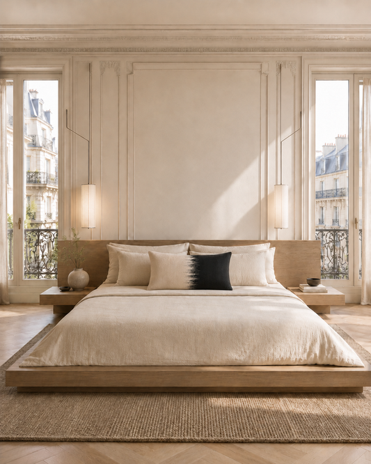 Coussin AUBE 50×70 cm déhoussable, garnissage inclus
