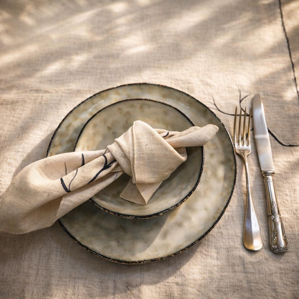 4 Grandes assiettes SERENA