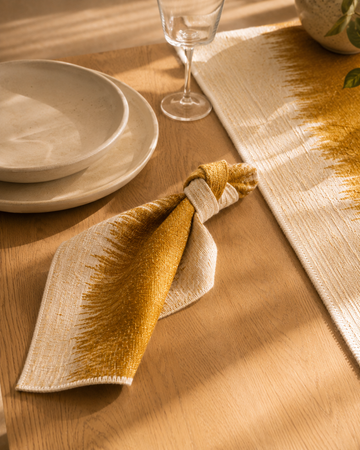 Serviettes SILO  Safran ( Lot de 6 )