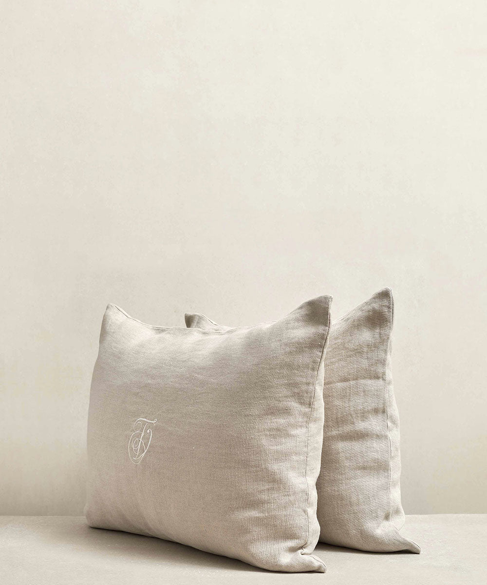 Taie d'oreiller HAN lin Beige