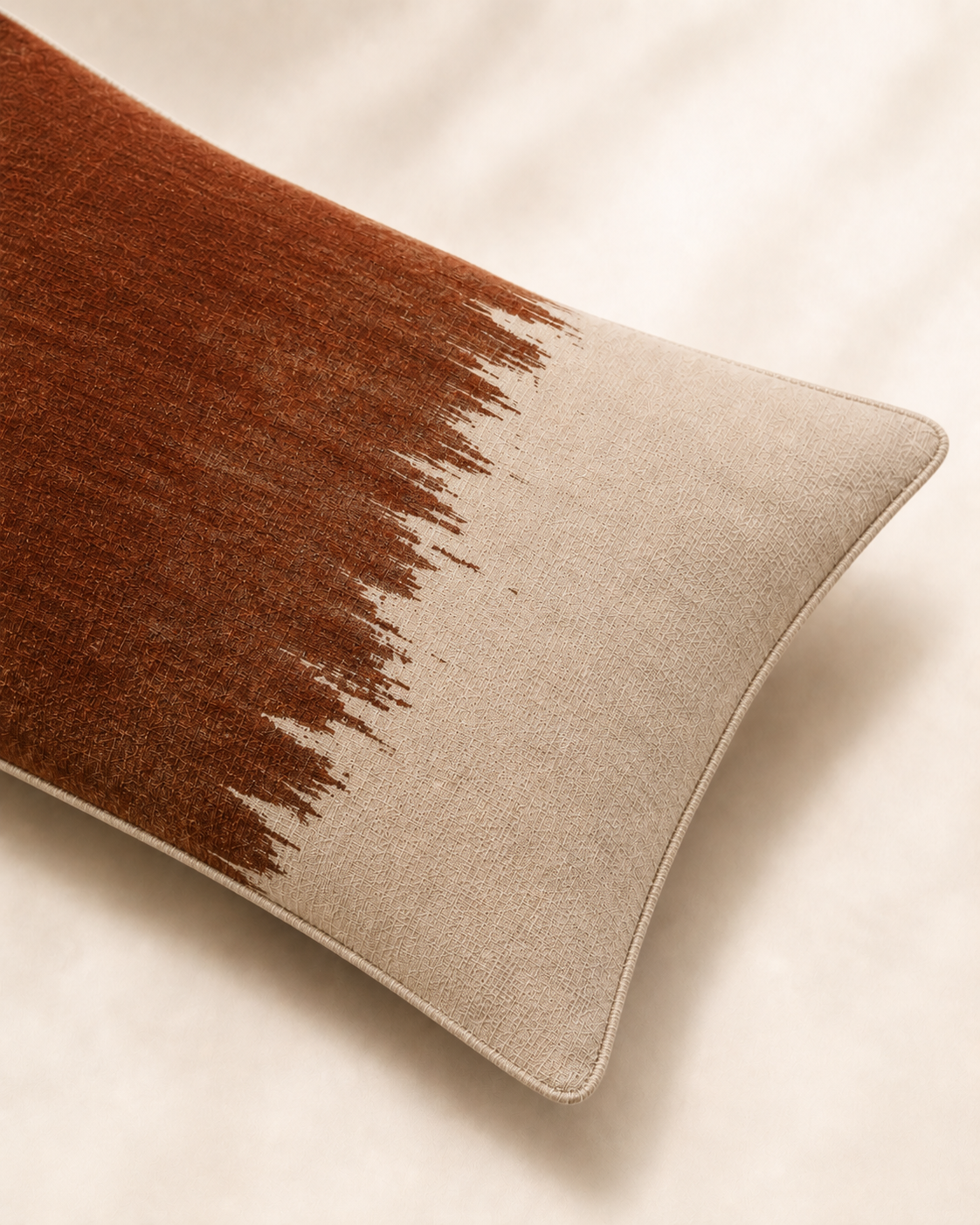 Coussin SILO Rouille 40x55 - détail