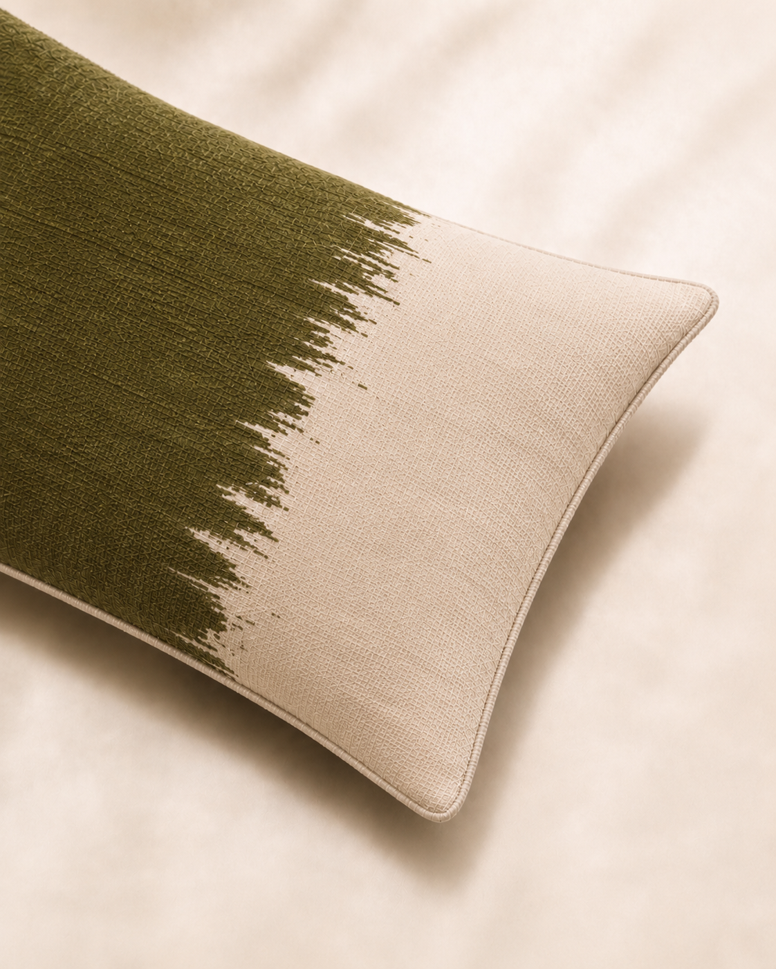 Coussin SILO Olive 40x55 - détail