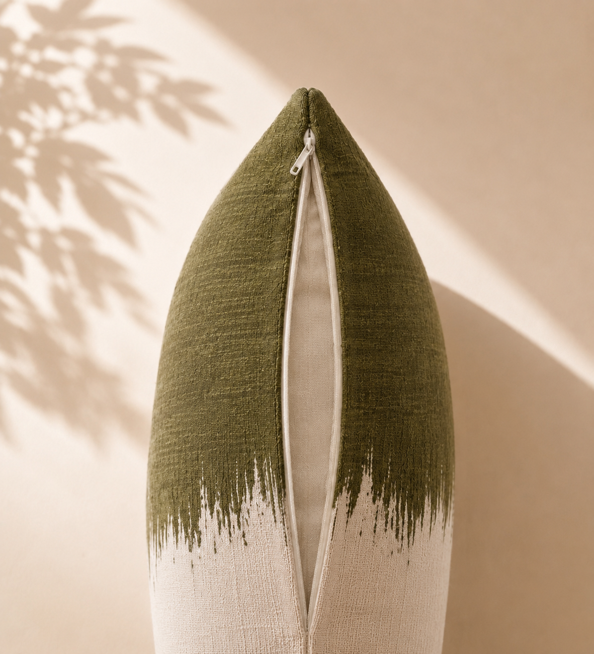Coussin SILO Olive 40x55 - déhoussable