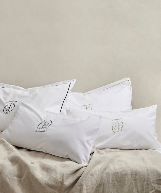 Taie d'oreiller déco Percale